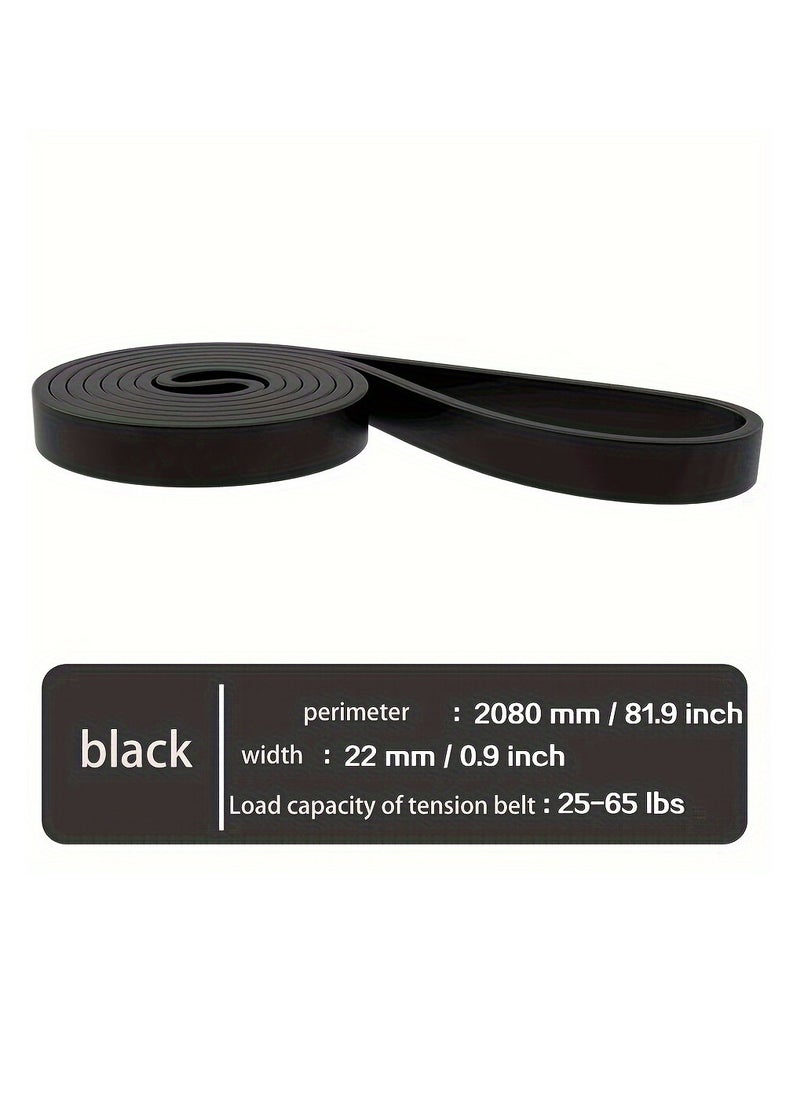 Cuken - 25-65 Lbs Resistance Band Pull up Assist Band Heavy Duty Powerlifting Exercise Stretch Bands for Powerlifting, Muscle Toning, Yoga, Stretch Mobility (Black) - Image 1