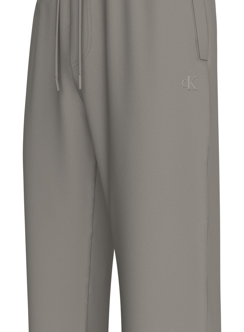 CALVIN KLEIN Heavyweight Embroidered Cotton Joggers - Image 5
