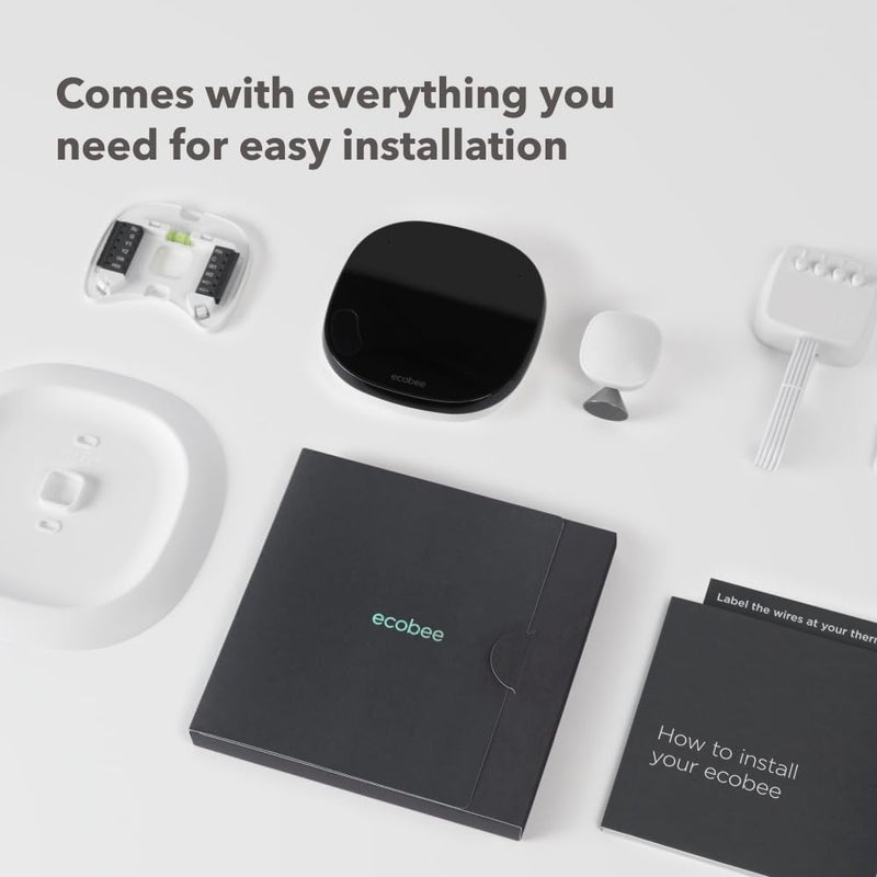 ecobee SmartThermostat with Voice Control  Programmable Wifi Thermostat  Works with Siri Alexa Google Assistant  Smart Thermostat for Home - Image 2