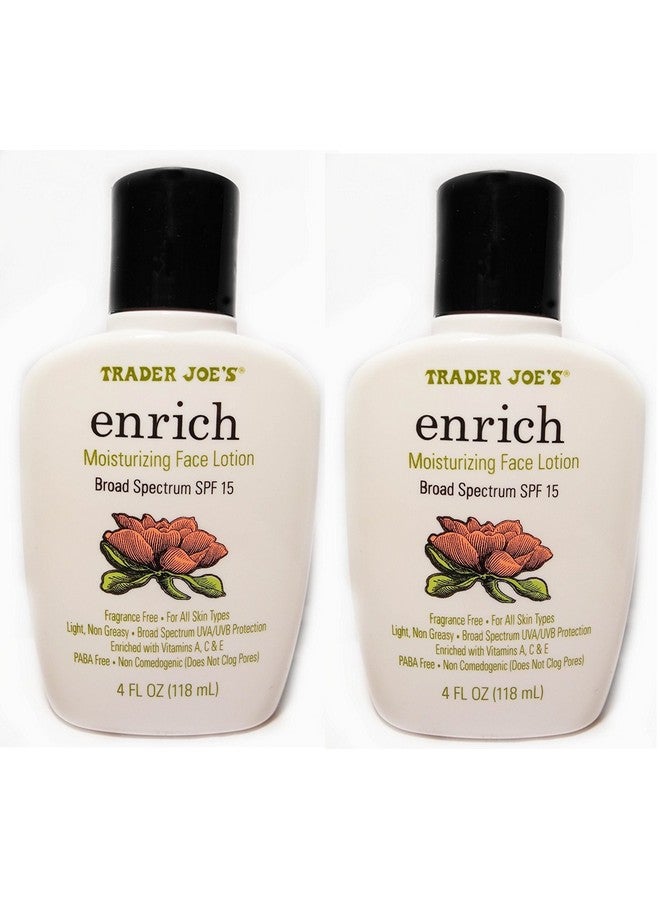 TJ's Trader Joe'S Enrich Moisturizing Face Lotion Pack Of 2 - Image 1