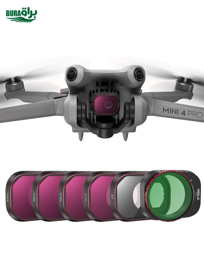 BURAQ For DJI Mini 4 Pro STARTRC Drone Lens Filter, Lens:CPL UV ND8/16/32/64  - Image 1