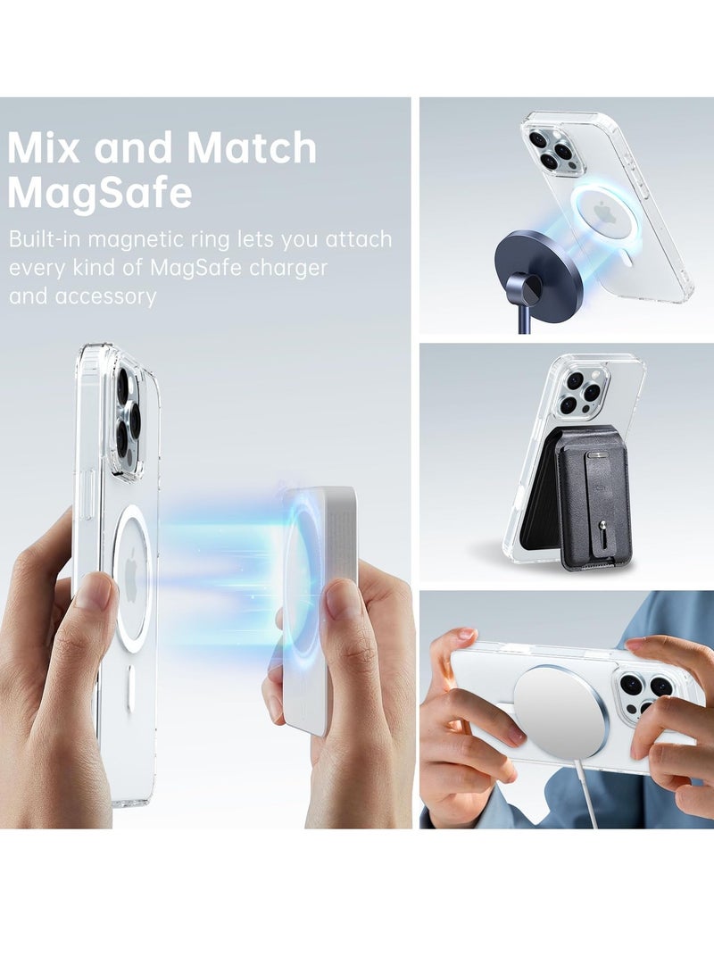 بورتوني حافظة iPhone 16 Pro Magsafe حافظة شفافة لهاتف iPhone 16 Pro حافظة رفيعة ورفيعة مضادة للصدمات لهاتف iPhone 16 Pro 6.3 بوصة - Image 3