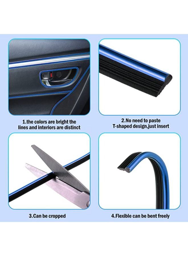 Generic Car Interior Moulding Trim Strips Universal Car Decoration Pinstriping Filler Insert Strips Styling Dashboard Decorative DIY Flexible Strip Garnish Accessory with Installing Tool  - Image 3