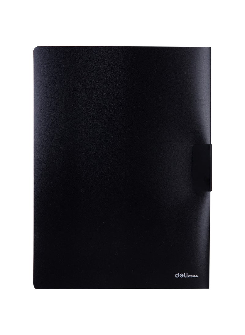 Deli E38964 A4 Report File - Assorted Colors, 100% Imported Material, Push-Style Metal Clip, 1 piece. - Image 2