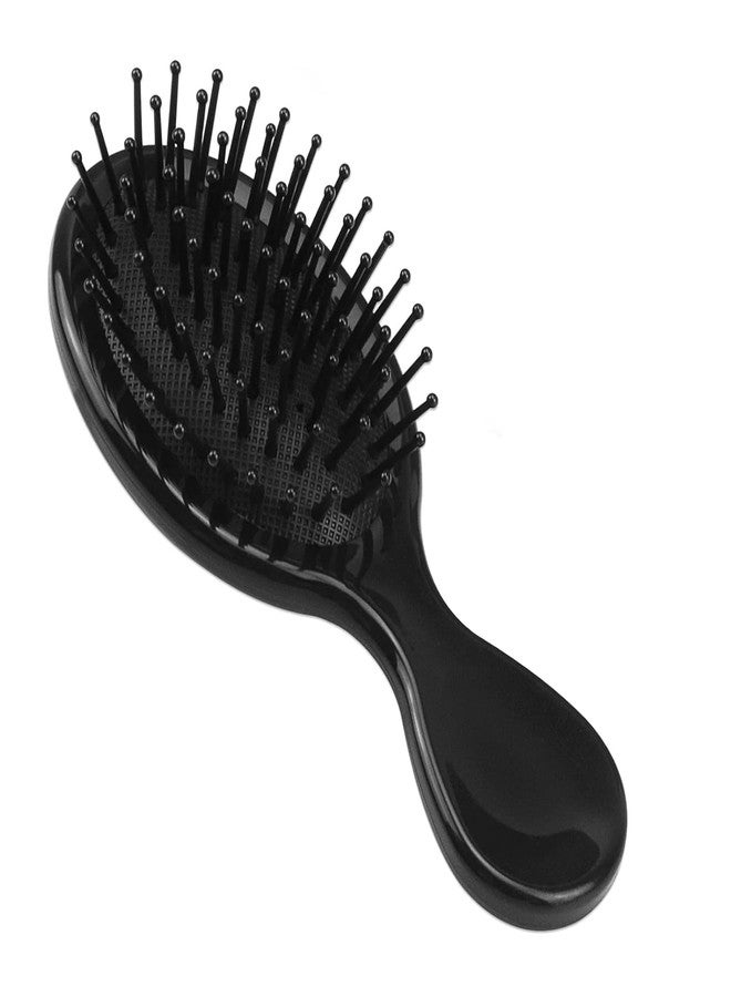 HQSLsund 10 Pack Mini Hair Brushes Bulk, Mini Hair Brush Individually Wrapped, Soft Bristles Adds Shine, Scalp Massage and Detangling, Safe for All Hair Types Extensions, Wigs(Bright Black) - Image 2
