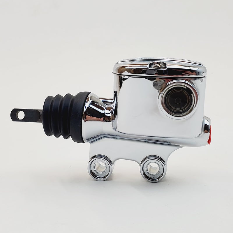 Billet Proof Designs Chrome 34 Bore Rear Brake Master Cylinder for 20082023 Harley Electra Glide FLHT Street Glide FLHX Road Glide FLTR Road King FLHR Touring Models Replaces HD Part Number 4176308B - Image 2
