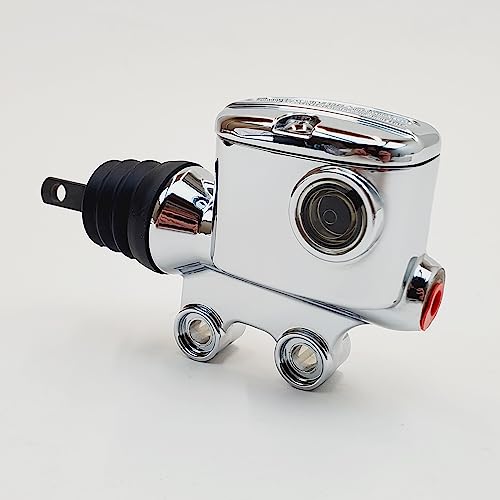 Billet Proof Designs Chrome 34 Bore Rear Brake Master Cylinder for 20082023 Harley Electra Glide FLHT Street Glide FLHX Road Glide FLTR Road King FLHR Touring Models Replaces HD Part Number 4176308B - Image 3