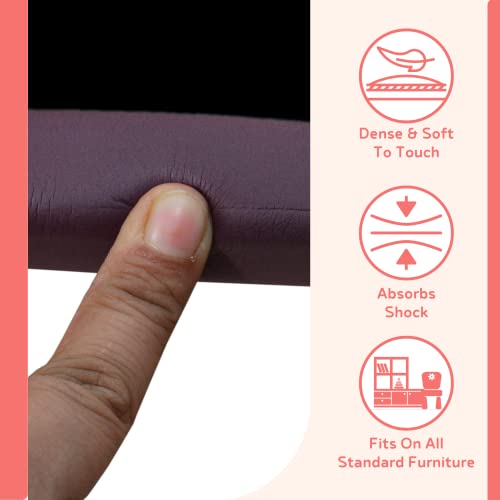 BabySafeHouse Child Proofing Pre-Taped Edge Guard Strip (13ft- Pack of 2) for Sharp Edges of Furniture & Corners (Brown Color) - Image 4