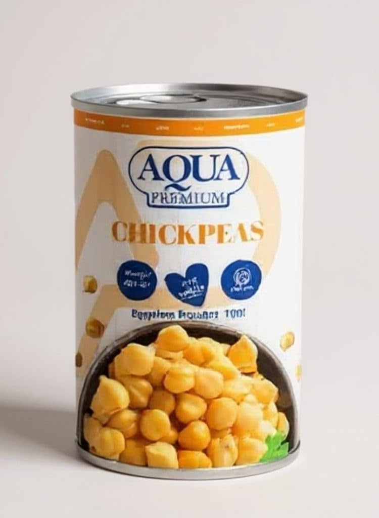 Aqua Premium Chickpeas 400g – Ready to Eat, High Protein & Fiber, 100% Natural, Vegan Friendly - Image 1