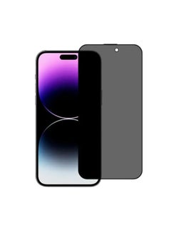 Generic iPhone 15/15 Pro Privacy Screen Protector, Anti-Spy 9H Hardness Tempered Glass Film [Case Friendly] [Bubble Free] - Black  - Image 2