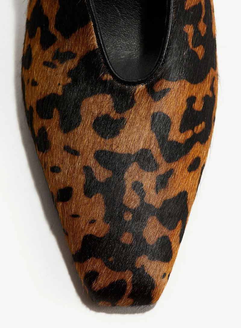 H&M  Heeled leather slingbacks for Women | Best Price UAE