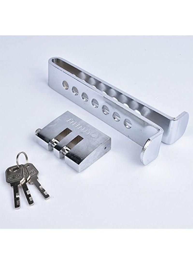 قفل دواسة، قفل دواسة الفرامل، قفل القابض من الفولاذ المقاوم للصدأ 8 ثقوب قفل ضد السرقة أداة قفل أمان الفرامل قفل دواسة الغاز - Image 2