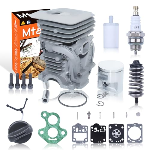 Mtanlo 41mm Cylinder Gasket Kit 5047351-01 for Husqvarna 435 435E 440E 440 II Chainsaw, Cylinder, Piston, Ring, Pin, Circlip, Cylinder Bolt, Fuel Cap, Fuel Filter, Spark Plug, Carb Gasket - Image 1