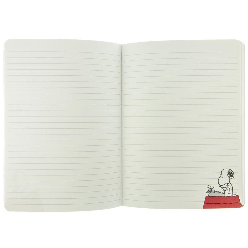 Graphique Soft Cover Journal, Peanuts Typewriter Design - 200 Ruled Pages, Cute Snoopy Design on Cover, 6" x 8.25" x .5" - Durable Notebook for Notes, Lists, Recipes, and More - Image 2