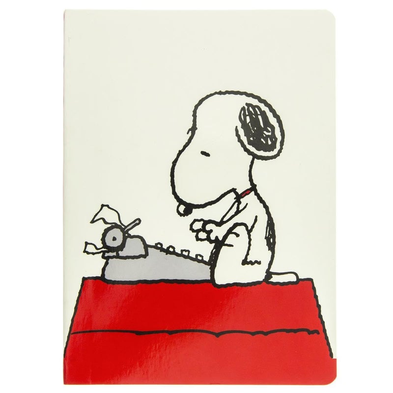 Graphique Soft Cover Journal, Peanuts Typewriter Design - 200 Ruled Pages, Cute Snoopy Design on Cover, 6" x 8.25" x .5" - Durable Notebook for Notes, Lists, Recipes, and More - Image 1