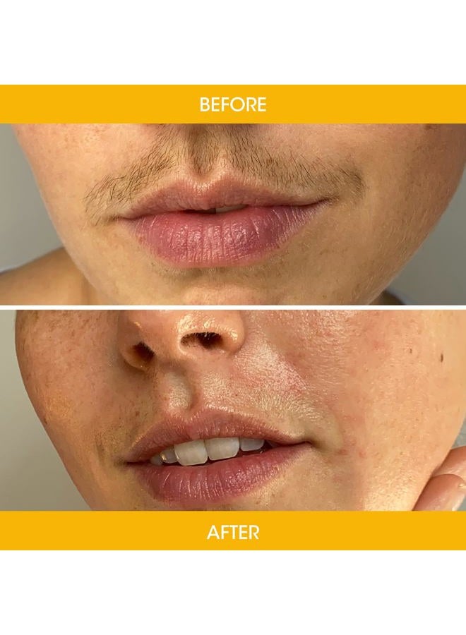 Nad's شرائح شمع الوجه - لجميع أنواع البشرة - مجموعة إزالة الشعر بالشمع مع 30 شريحة شمع للوجه وزيت ما بعد الشمع، 1 قطعة - Image 1