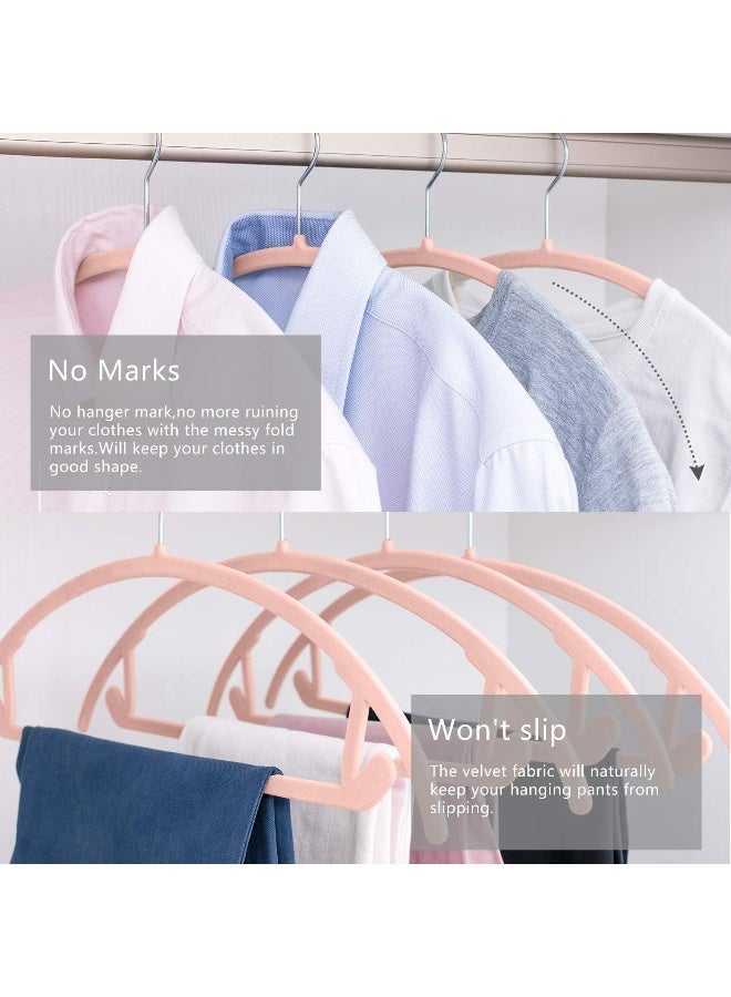 MIZGI Premium Velvet Hangers Heavyduty- Non Slip No Shoulder Bump Suit Hangers - Image 5