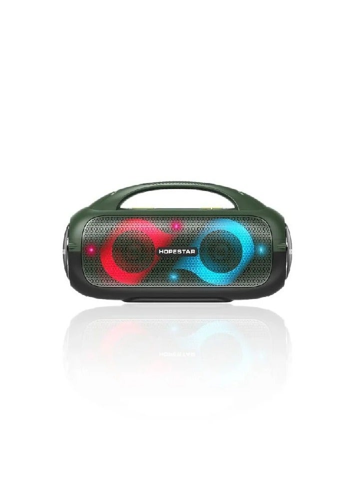 HOPESTAR-A50 High Power Party Bluetooth Speaker, 80W Car Subwoofer, RGB Atmosphere Color, Outdoor Portable FM Speaker - Image 4