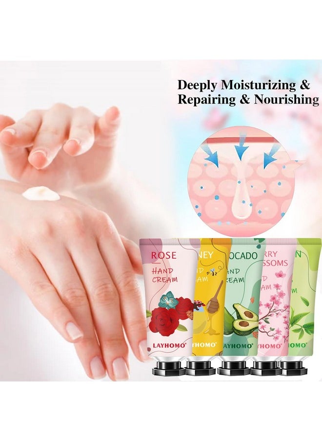 DBEAUTYM DBEAUTYM 10 Pack Christmas Gifts Hand Cream Set,Christmas Gifts for Women,Stocking Stuffers for Teen Girls Party Gifts Travel Size Lotion Shea Butter Hand Cream for Dry Hands,10 Different Fragrances  - Image 5