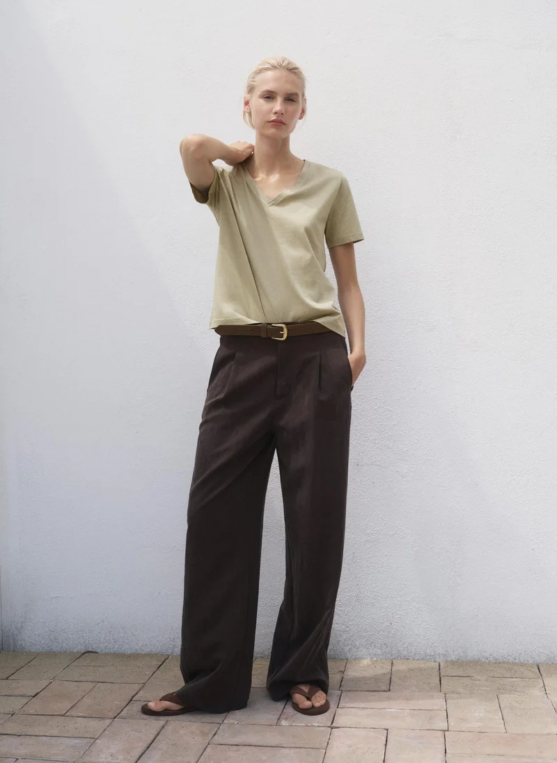 MANGO Chals Crew Neck T-Shirt