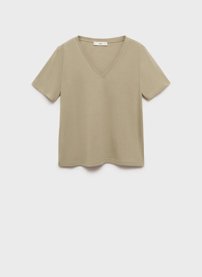 Mango  Chals Crew Neck T-Shirt for Women | Best Price UAE