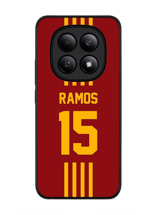For Xiaomi Redmi Note 15 4G Case,Slim fit Camera Protection, Shockproof Thin Phone cover  - Football - Spain ,  Ramos
