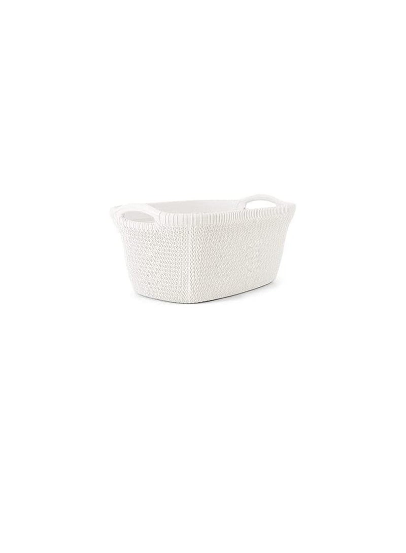 Oval laundry basket with white palm, El Helal and Silver Star 6221999368535
