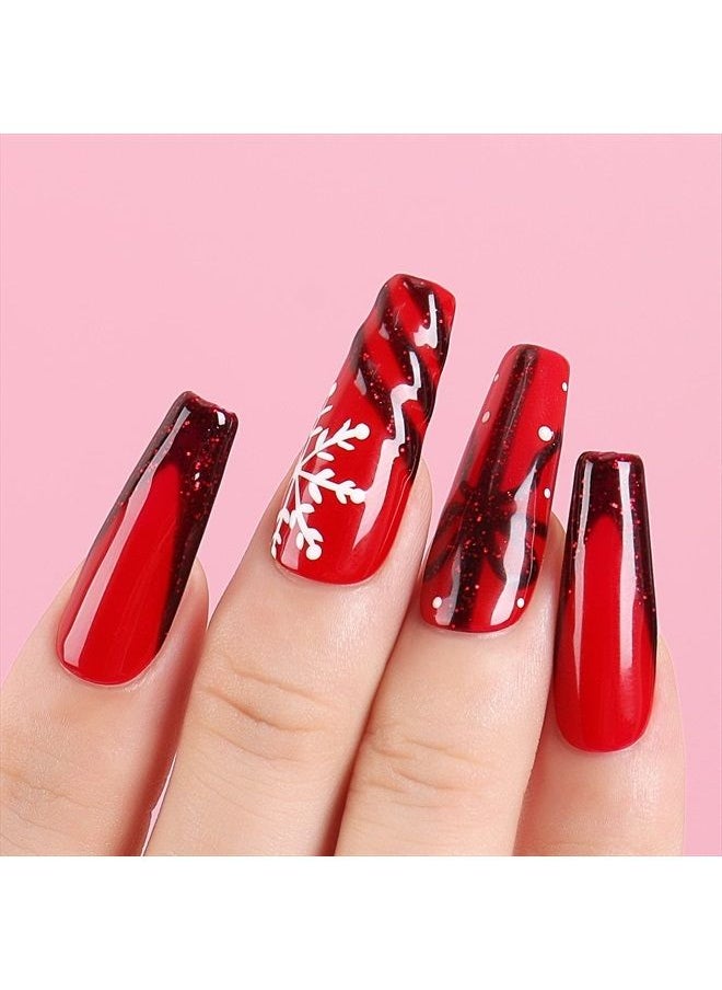 AIMEILI Soak Off U V LED Red Gel Nail Polish - Pillar Box Red (064) 10ml  - Image 4