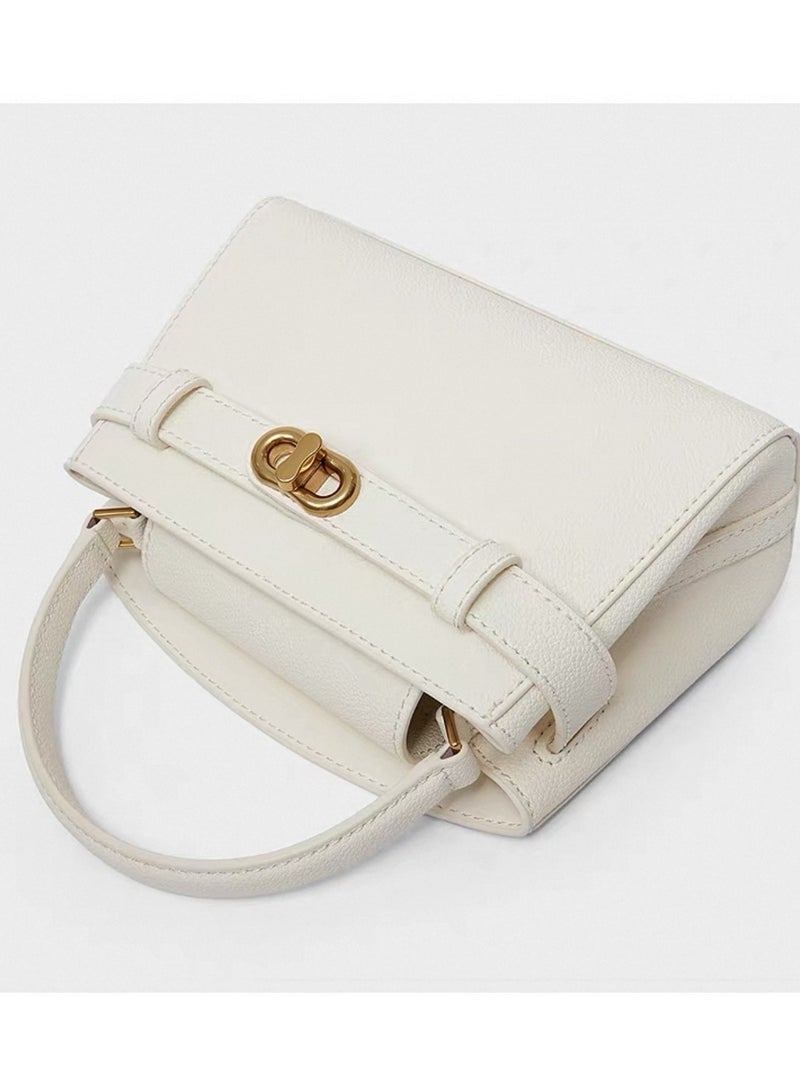 Charles & Keith Metal Buckle Strap Tote Shoulder Bag - Image 3