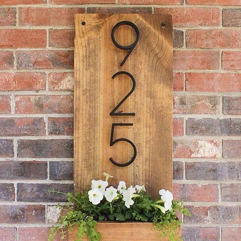 Mearar 5" Floating Stainless Steel Address House Number, Modern Metal Anti-Rust House Numbers with Nail Kits for Door Garden Mailbox Decor Visibility Signage (1) - Image 5