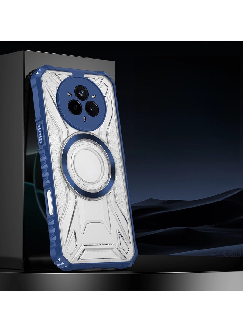 Protective Case Compatible with Realme14 PRO 5G, Built-in Magnetic Function, Realme14 PRO 5G Skin-friendly Anti-fingerprint Protective Case