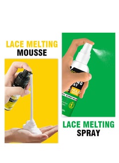 Goiple Lace Melting and Holding Mousse Glue-Less Hair Adhesive for Wigs, Wig Glue Lace Melting Spray Lace Melt Mousse for Closure Wigs Extensions, Wig Melting Mousse Supreme Hold for Wig Hair Wig Install Kit  - Image 5