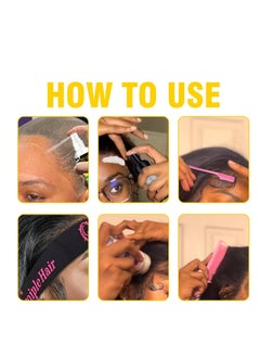 Goiple Lace Melting and Holding Mousse Glue-Less Hair Adhesive for Wigs, Wig Glue Lace Melting Spray Lace Melt Mousse for Closure Wigs Extensions, Wig Melting Mousse Supreme Hold for Wig Hair Wig Install Kit  - Image 3