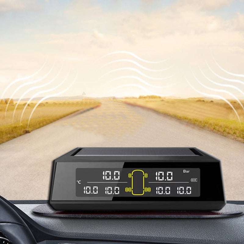 🚗 جهاز مراقبة ضغط إطارات المركبة للشاحنات 9 00 6 00 3 00 سم بشحن شمسي - Image 3