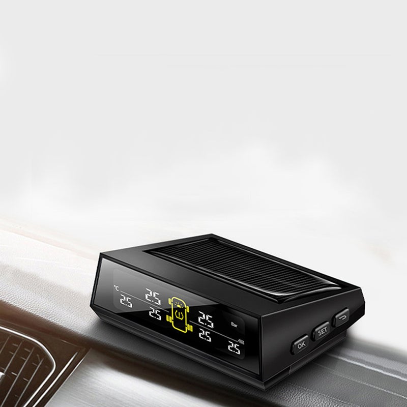 🚗 جهاز مراقبة ضغط إطارات المركبة للشاحنات 9 00 6 00 3 00 سم بشحن شمسي - Image 4