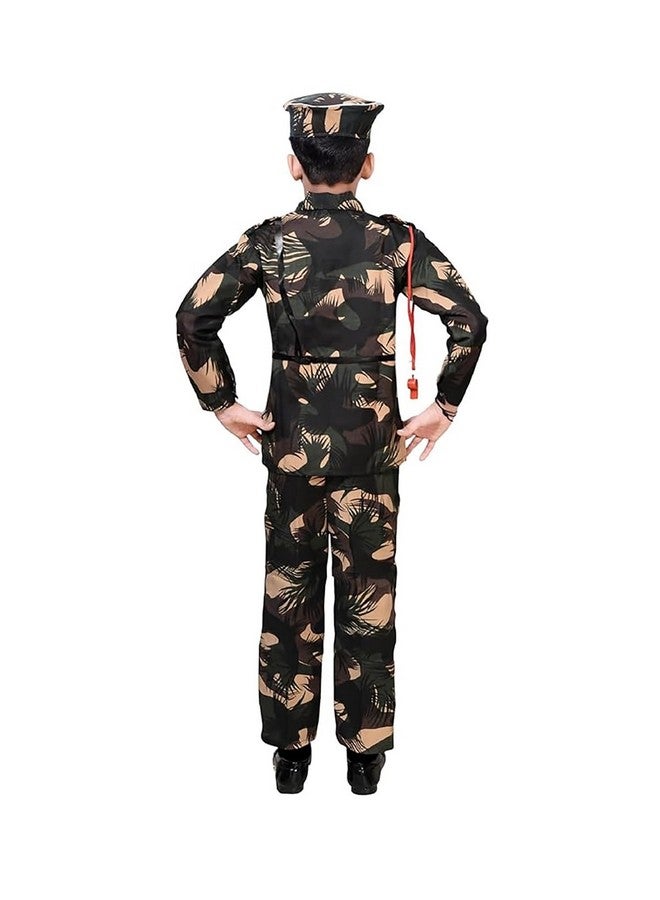 FancyDressWale Army, Police, BSF and military costume, subhash chandra bose dress for kids (Army, 6-7 years) - Image 4