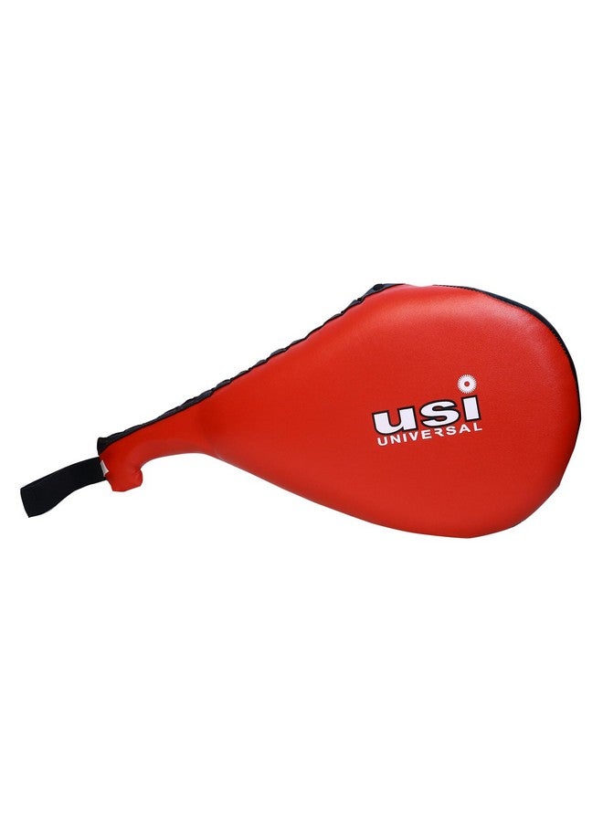 USI UNIVERSAL THE UNBEATABLE Taekwondo Pad Double, Red Taekwondo Kick Pads, Martial Arts Training Equipment, Kickboxing Striking Target Pads - Image 1