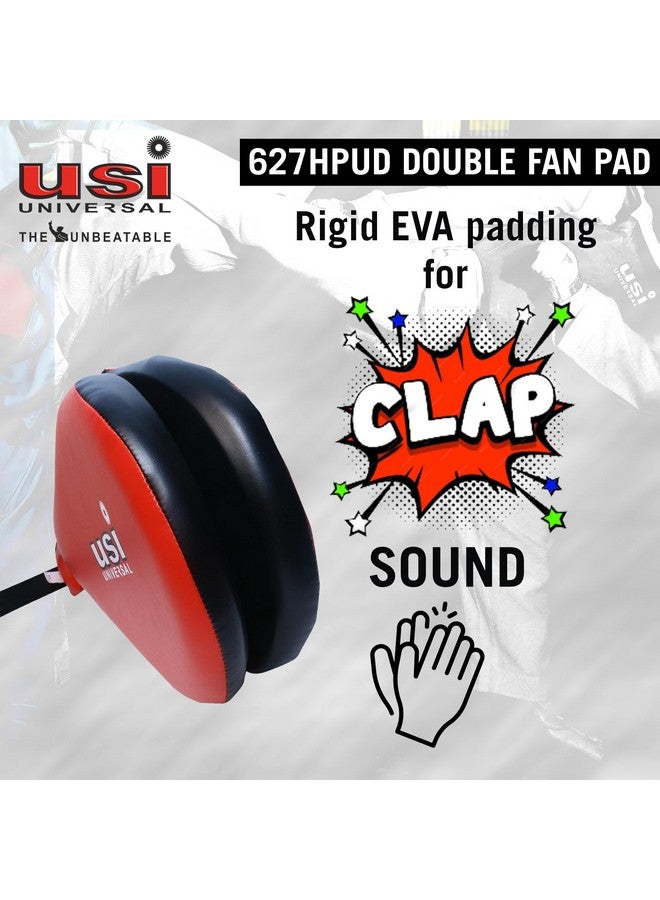 USI UNIVERSAL THE UNBEATABLE Taekwondo Pad Double, Red Taekwondo Kick Pads, Martial Arts Training Equipment, Kickboxing Striking Target Pads - Image 2