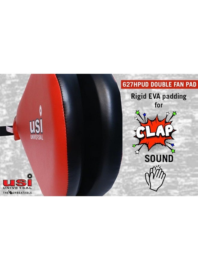 USI UNIVERSAL THE UNBEATABLE Taekwondo Pad Double, Red Taekwondo Kick Pads, Martial Arts Training Equipment, Kickboxing Striking Target Pads - Image 5