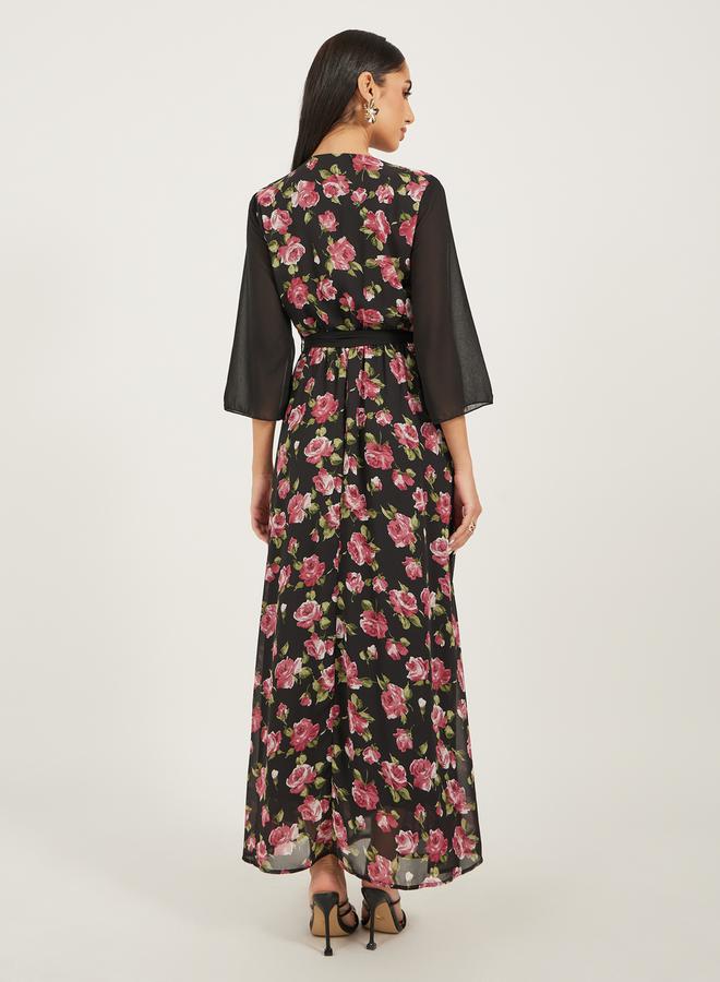 ستايلي فستان ماكسي بنقش الزهور - Image 5
