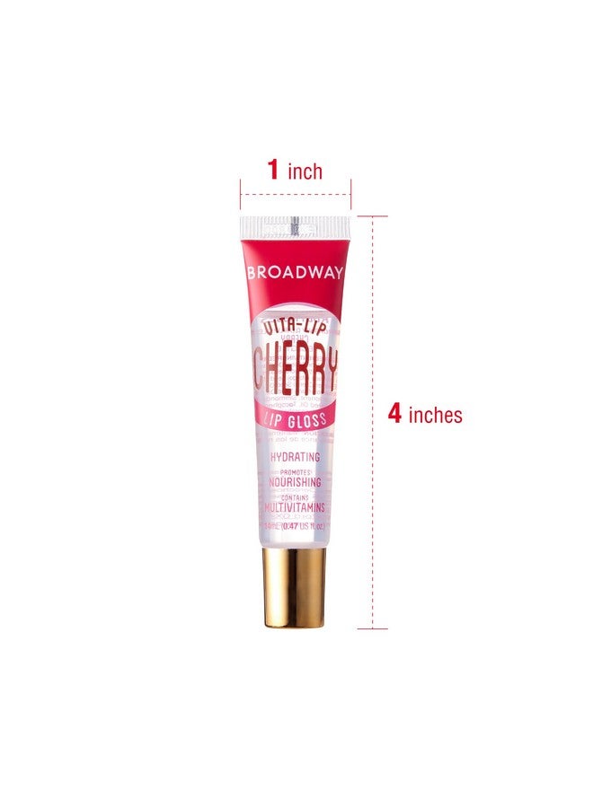 Ruby Kisses Broadway Lip Gloss Vitalip Clear Lip Gloss Moisturizing Soothing Super Glossy With Vitamin Oil (Cherry) - Image 3