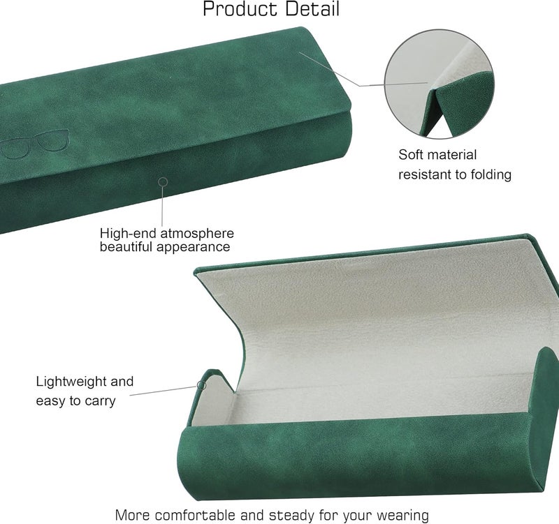 VisionGlobal Hard Shell Eyeglass Case for Eyeglasses and Sunglasses for Men/Women and Kids - Image 2
