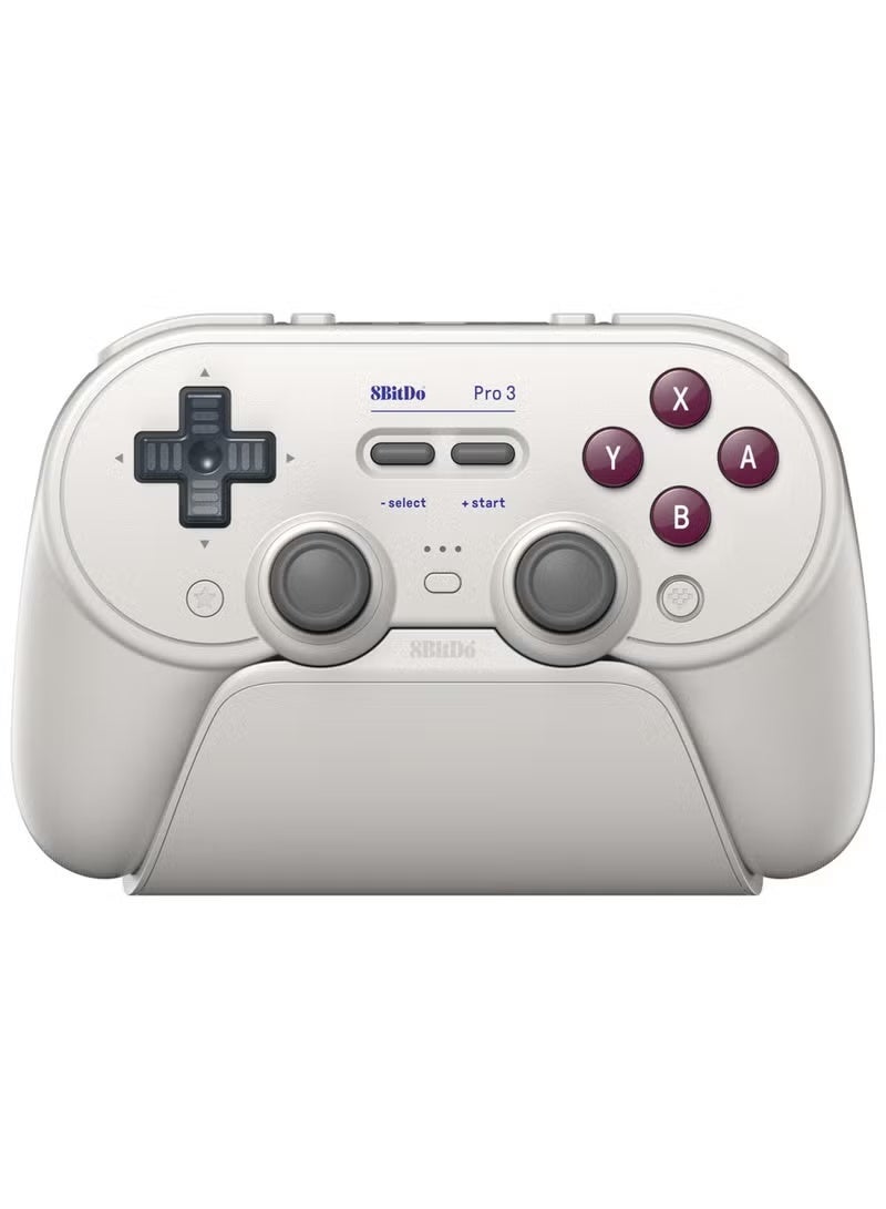 8Bitdo Pro 3 Bluetooth Controller for Switch/Switch 2 – TMR Joysticks, Swappable ABXY Buttons, Pro Back Buttons, Charging Dock, Hall Effect Triggers, for Windows, Apple, SteamOS, Android - G Classic - Image 1