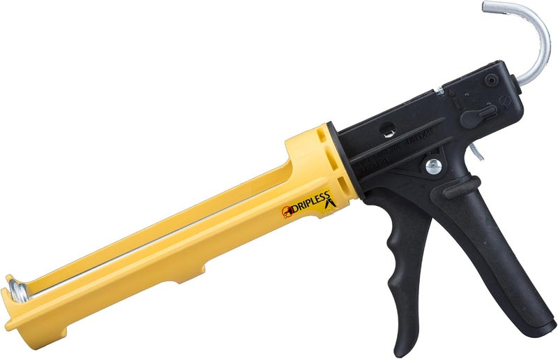 Dripless Brand ETS3000 Composite Caulk Gun for gunning 10oz / 300ml Sealant or Adhesive Cartridges - 18:1 Thrust Ratio - Unibody Revolving Cradle - Optional Drip/ switch - ProBuilder Grade - Image 1