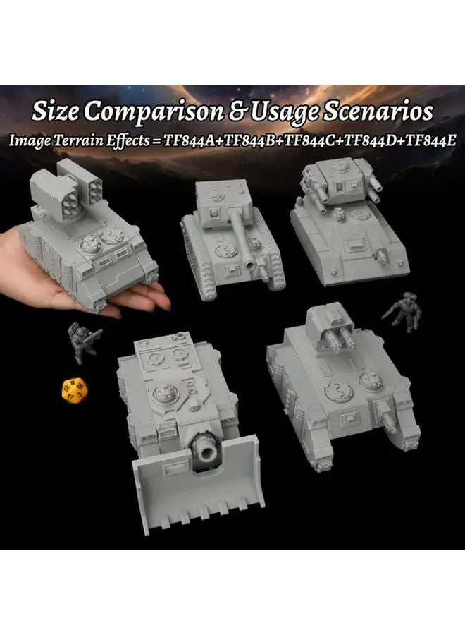 نموذج دبابة الدعم المدفعي TF844B مركبة قتالية مدرعة ثقيلة لساحة المعركة لألعاب تقمص الأدوار على الطاولة DND - Image 2