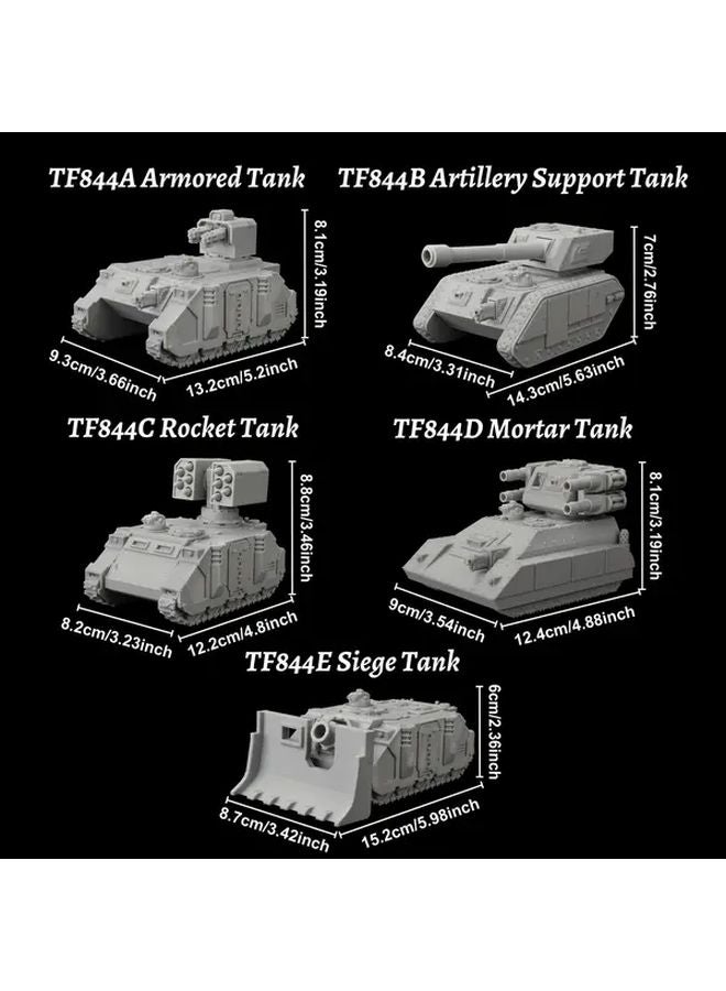 نموذج دبابة الدعم المدفعي TF844B مركبة قتالية مدرعة ثقيلة لساحة المعركة لألعاب تقمص الأدوار على الطاولة DND - Image 4