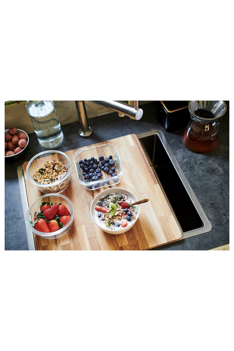 Chopping board, oak, 44 x 42 cm - Image 3