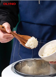 OLYNO Premium Acacia Wood Cooking And Serving Set | Handcrafted Eco-Friendly Wooden Spoon Spatula Collection | Essential Cooking Utensils For Kitchen Mastery  - Image 4