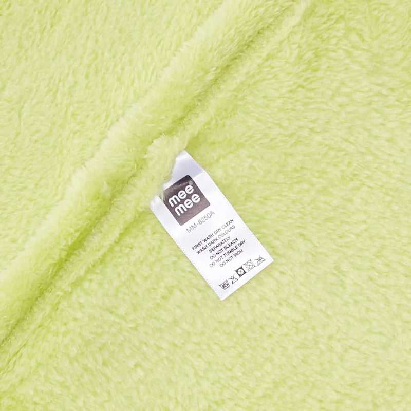 mee mee Mee Mee Ultra Soft Plush, Lightweight & Super Comfortable Baby Blankets, Swaddle for Infant & Toddler (Green) 75X100 CM  - Image 3