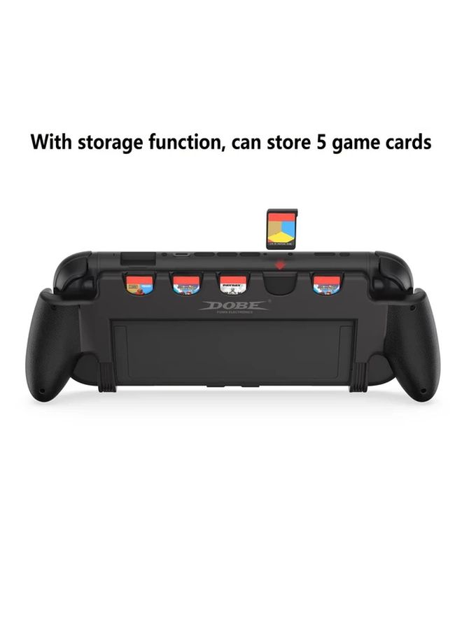 Black Protective Grip Case for Switch 2 with Storage for 5 Game Cards - Image 3